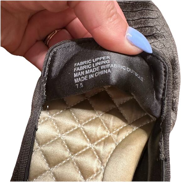 Birdies Women's The Starling Charcoal Python Velvet Embossed Loafers Size 7.5 - Picture 7 of 7